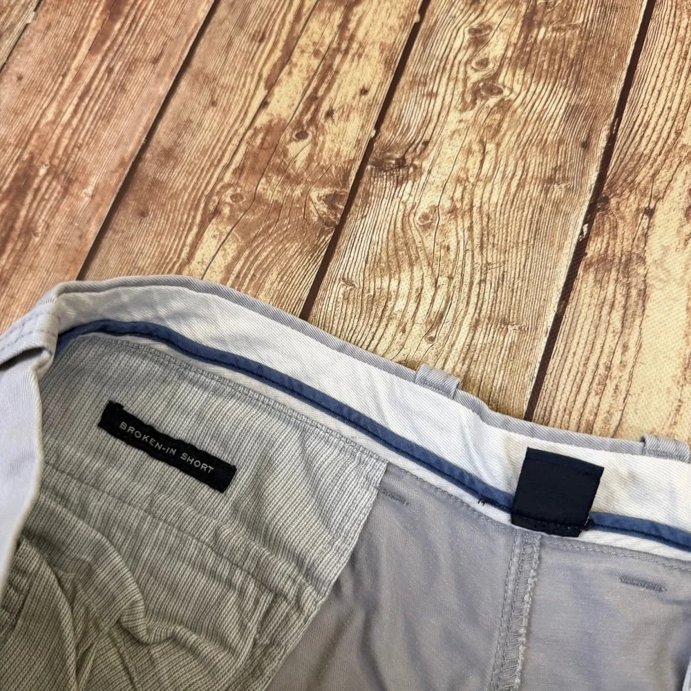 j.crew Chino Shorts Mens 36 Gray Cotton Casual Classic Pockets
